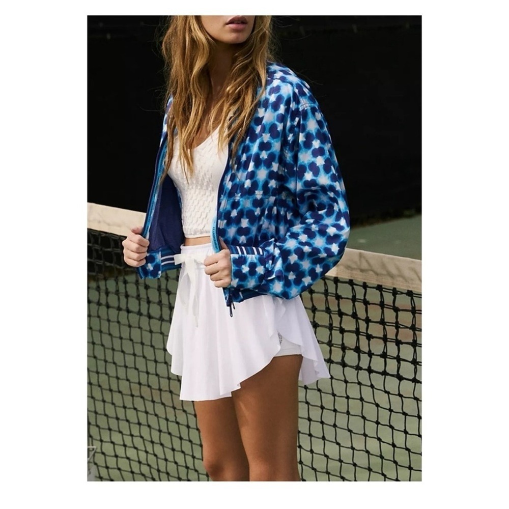 NWT Free People Movement Top Speed Water-Resistant Jacket Women's M Blue Tennis - Picture 4 of 12